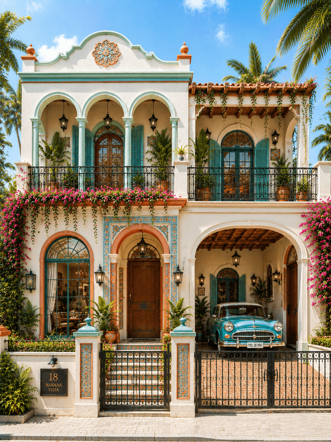 Luxury Havana Vista G+1 House Design - Alternate Facade